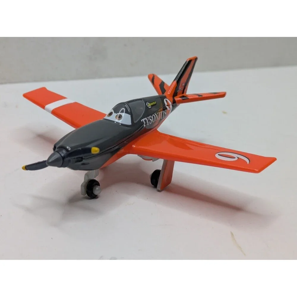 Disney Planes Tysonitis #9 Action Figure Die Cast Racing Airplane Mattel 2013